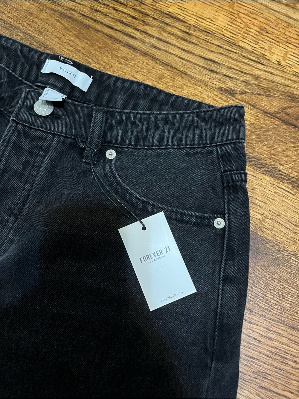 Forever 21 Black High-Rise Women's Jean Shorts